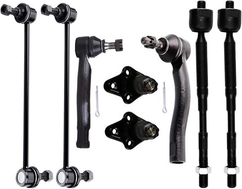 SCITOO 8-PC SET Front Suspension Sway Bar Link Kit - Fit For Toyota Corolla Front Sway Bar End Link Inner Tie Rod End Outer Tie Rod End Lower Ball Joint in Saudi Arabia