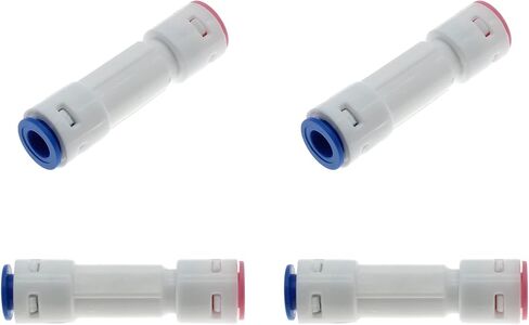 1/4 Inch Quick Connect Check Valve 4 Pcs One-way Through Water Purifier Check Valves for RO Pure Water Reverse Osmosis System[FDXGYH,White] in Saudi Arabia