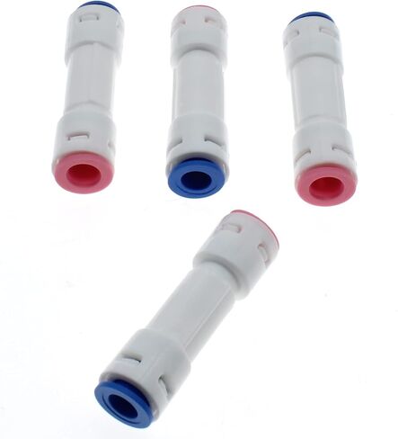 1/4 Inch Quick Connect Check Valve 4 Pcs One-way Through Water Purifier Check Valves for RO Pure Water Reverse Osmosis System[FDXGYH,White] in Saudi Arabia