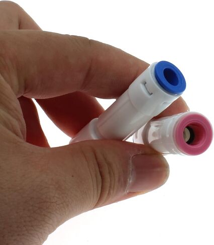 1/4 Inch Quick Connect Check Valve 4 Pcs One-way Through Water Purifier Check Valves for RO Pure Water Reverse Osmosis System[FDXGYH,White] in Saudi Arabia