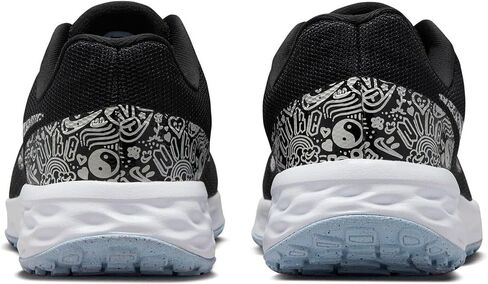 Nike Revolution 6 Kids Running Shoes, Black/Summit, 6.5 M US in Saudi Arabia