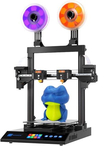 JG MAKER طابعة كبيرة ثلاثية الأبعاد Artist-D Pro Auto Bed Leveling IDEX Dual Extruder طابعات ثلاثية الأبعاد محرك مباشر باثق خطي السكك الحديدية حجم بناء كبير 11.81x11.81x13.38in 98% تم تجميعها مسبقًا in Kuwait