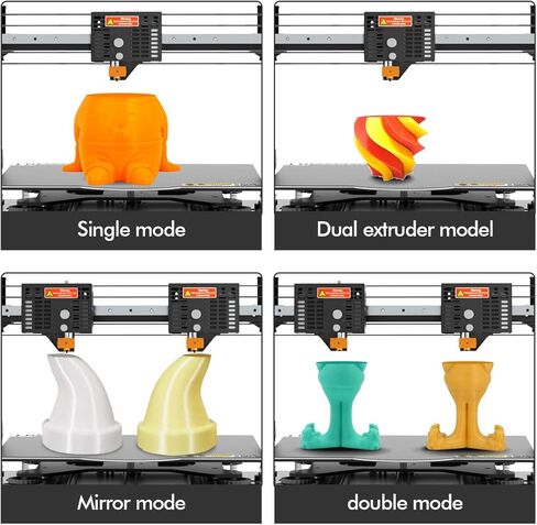 JG MAKER طابعة كبيرة ثلاثية الأبعاد Artist-D Pro Auto Bed Leveling IDEX Dual Extruder طابعات ثلاثية الأبعاد محرك مباشر باثق خطي السكك الحديدية حجم بناء كبير 11.81x11.81x13.38in 98% تم تجميعها مسبقًا in Kuwait