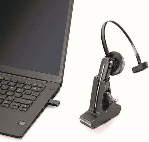 Poly (Plantronics + Polycom) Savi 8245 UC, Convertible Wireless Headset, Unlimited Talk Time in Saudi Arabia