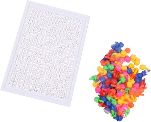 Mushroom Nail Jigsaw 186 Pcs Kids Puzzles Pegboard Puzzle Kids Pegboard Jigsaw Peg Board Mushroom Nails Child Plug Board Mushroom Nail Jigsaw in Saudi Arabia