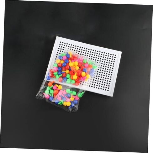Mushroom Nail Jigsaw 186 Pcs Kids Puzzles Pegboard Puzzle Kids Pegboard Jigsaw Peg Board Mushroom Nails Child Plug Board Mushroom Nail Jigsaw in Saudi Arabia