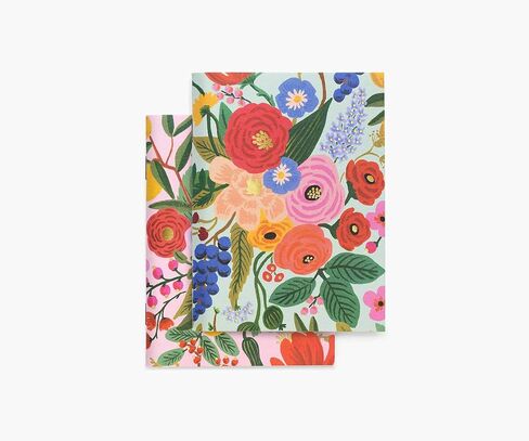 RIFLE PAPER CO. Garden Party Pocket Notebook Set of 2 | 32 Blank Pages, (Printed in Full Color and Foil Stamped) in Saudi Arabia