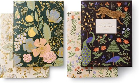 RIFLE PAPER CO. Garden Party Pocket Notebook Set of 2 | 32 Blank Pages, (Printed in Full Color and Foil Stamped) in Saudi Arabia