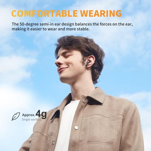 QCY AilyBuds PRO+ Adapive Active Noise Cancelling Wireless Earbuds, LDAC&Hi-Res Wireless Audio Ear Buds Built in 6 Mics Headphones, Multipoint Connection, IPX5 Waterproof, Bluetooth 5.3 Earphones in Saudi Arabia