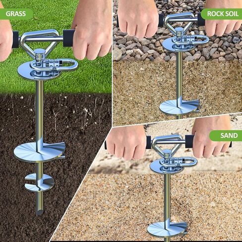 Dog Tie Out Stake 360°Swivel Dog Run Stake,Dog Runner for Yard,Use Any Dog Tie Out Cable or Yard Leash in Saudi Arabia