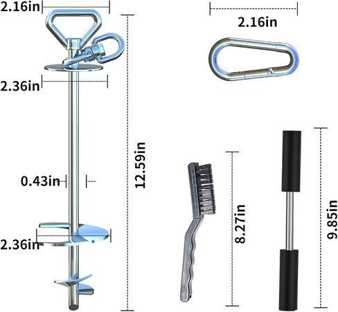 Dog Tie Out Stake 360°Swivel Dog Run Stake,Dog Runner for Yard,Use Any Dog Tie Out Cable or Yard Leash in Saudi Arabia