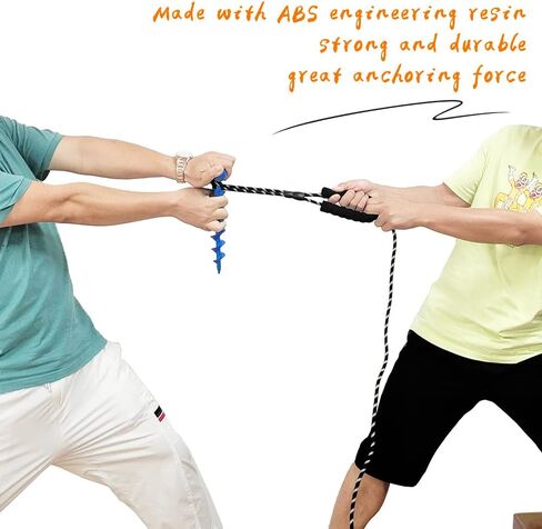Dog Tie Out Cable Stakes Dog Reflective Leash and Stake for Outside Camping Yard Beach Lawn Dog Anchor to Holds Small /Medium/Large Dogs (BULE-5IN1) GZ-T-BU in Saudi Arabia