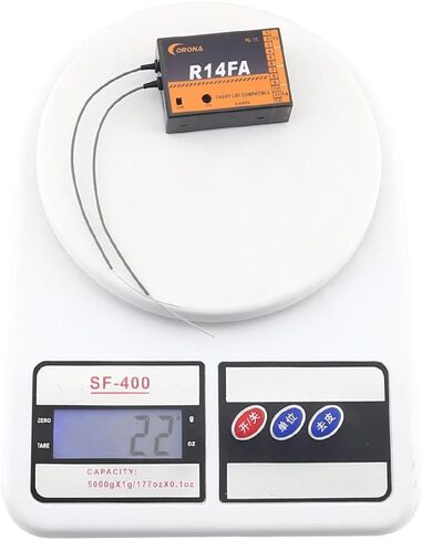 جهاز استقبال كورونا R14FA 2.4G جهاز استقبال FASST 14CH متوافق مع Futaba 10C 12FG 14SG 16SZ 18SZ إلخ. in Saudi Arabia