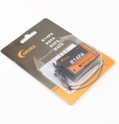 جهاز استقبال كورونا R14FA 2.4G جهاز استقبال FASST 14CH متوافق مع Futaba 10C 12FG 14SG 16SZ 18SZ إلخ. in Saudi Arabia