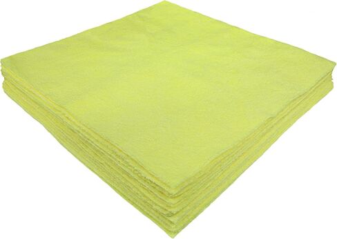 CleanAide® مناشف التنظيف المصنوعة من الألياف الدقيقة بالموجات فوق الصوتية مقاس 14 × 14 بوصة، 300 جرام لكل متر مربع، عبوة من 12 قطعة in Kuwait