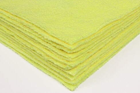 CleanAide® مناشف التنظيف المصنوعة من الألياف الدقيقة بالموجات فوق الصوتية مقاس 14 × 14 بوصة، 300 جرام لكل متر مربع، عبوة من 12 قطعة in Kuwait