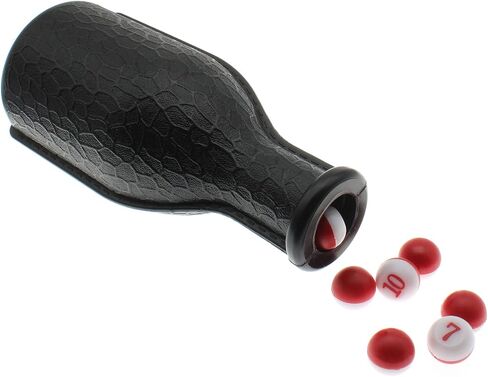 OZXNO Billiard Shaker Pool Snooker Billiard Table Kelly Pool Shaker Bottle with Red and White Peas Balls Accessories in Saudi Arabia