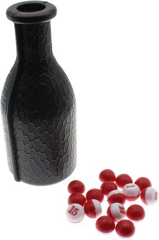 OZXNO Billiard Shaker Pool Snooker Billiard Table Kelly Pool Shaker Bottle with Red and White Peas Balls Accessories in Saudi Arabia
