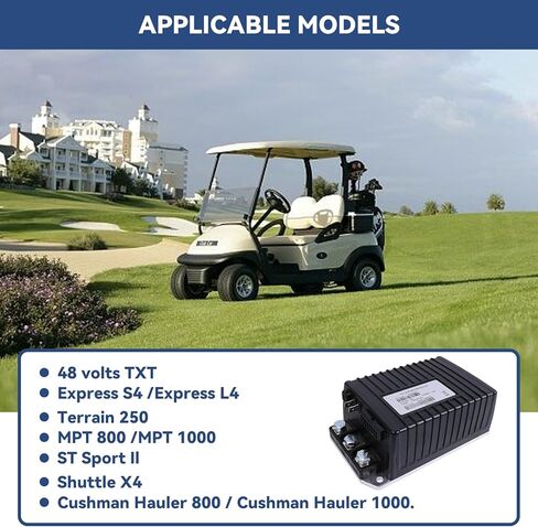 1206HB-5201 48V 250A DC Motor Controller، متوافق مع E-Z-GO 2010-2019 TXT Trolley، 2011-2012 MPT 800 2012-2019 Express S4، L4، 2012-2019 Shuttle 4X، 2012-2017 Hauler 800، 800Xreplace #612632 in Kuwait