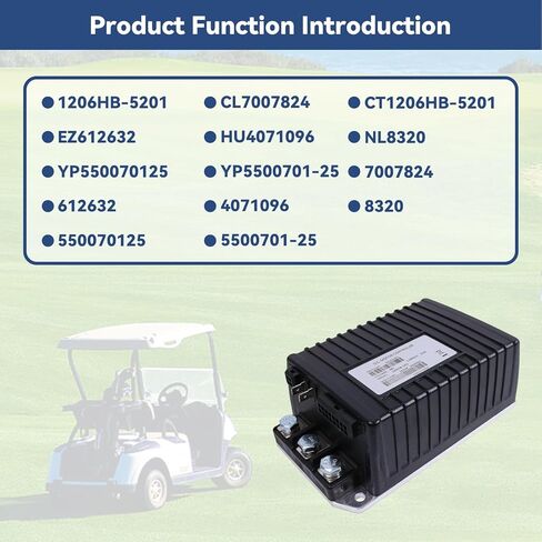 1206HB-5201 48V 250A DC Motor Controller، متوافق مع E-Z-GO 2010-2019 TXT Trolley، 2011-2012 MPT 800 2012-2019 Express S4، L4، 2012-2019 Shuttle 4X، 2012-2017 Hauler 800، 800Xreplace #612632 in Kuwait