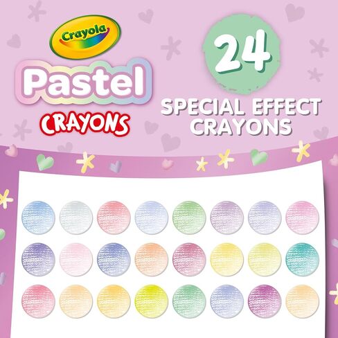 Crayola Pastel Crayons, 24 Colors in Saudi Arabia