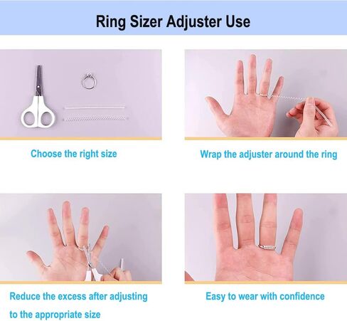 37PCS Ring Sizer Measuring Tool Set,Stainless Steel Ring Gauges Finger Sizer Measuring Tool, Ring Sizer Adjuster for Loose Rings in Saudi Arabia