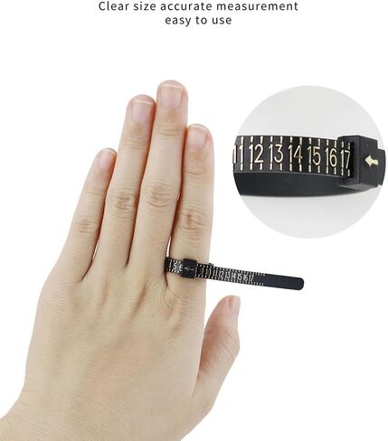 37PCS Ring Sizer Measuring Tool Set,Stainless Steel Ring Gauges Finger Sizer Measuring Tool, Ring Sizer Adjuster for Loose Rings in Saudi Arabia