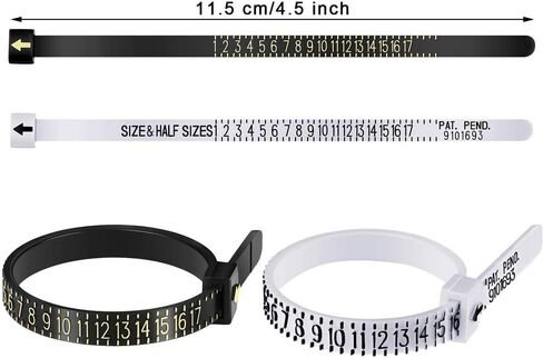 37PCS Ring Sizer Measuring Tool Set,Stainless Steel Ring Gauges Finger Sizer Measuring Tool, Ring Sizer Adjuster for Loose Rings in Saudi Arabia