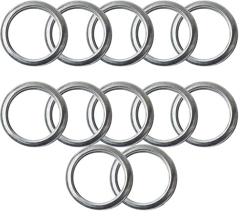 DFYOUHOME® 12 حزمة M16 زيت المحرك استنزاف المكونات ختم غسالات / سحق جوانات 803916010 استبدال مناسب لسوبارو Outback Crosstrek Forester WRX BRZ Impreza زيت المحرك الأختام خواتم فضية in Kuwait