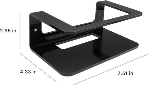 Holicfun Wall Mount for Netgear Nighthawk MK93S Mesh WiFi 6E System, Works with Router (MR90) and Satellite Extenders (MS90) - Black in Kuwait