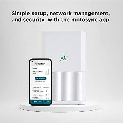 Motorola MH7023 | WiFi Mesh System (3-Pack) | Replaces Router + Extender | Easy Setup, Network Protection, Parental Controls | AC2200 WiFi Speed | up to 5000 sq ft in Saudi Arabia