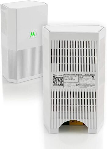 Motorola MH7023 | WiFi Mesh System (3-Pack) | Replaces Router + Extender | Easy Setup, Network Protection, Parental Controls | AC2200 WiFi Speed | up to 5000 sq ft in Saudi Arabia