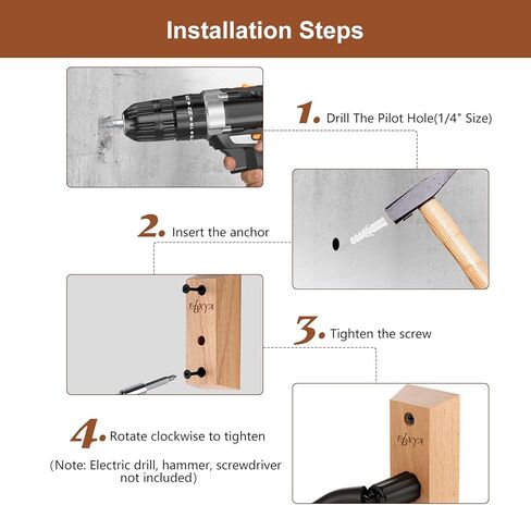 ebxya الغيتار جدار جبل 3 حزمة، الغيتار جدار الشماعات حامل الغيتار الخشب الصلب على شكل حرف u الغيتار هوك، قابل للتعديل الغيتار الكهربائي جدار جبل الغيتار الصوتية جدار المعلق لباس بانجو مندولين in Kuwait