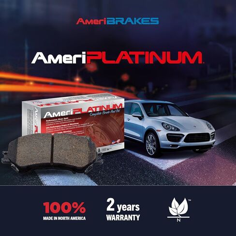 AmeriBRAKES Front Rear Ceramic Disc Brake Pads Kit For 2021-2023 Honda Odyssey KNF-101739 in Saudi Arabia