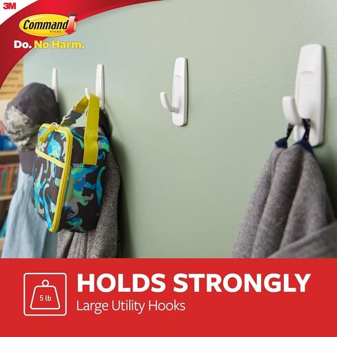 Command Large Utility Hook, White, 1-Hook, 2-Strips (17003ES) in Saudi Arabia