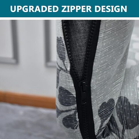 KRFOONN Office Chair Covers Stretch Computer Chair Slipcover Printed Removable Boss Chair Seat Cushion Protectors with Zipper for Armrest Chair Universal Rotating Chair (L, 04) in Kuwait