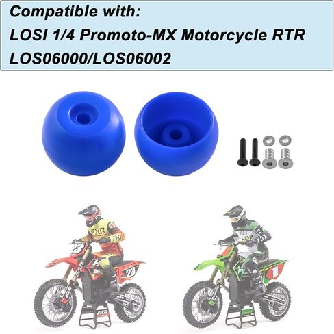 Upgrades Side Wheel Replacement Parts for LOSI 1/4 Promoto-MX Motorcycle RTR LOS06000 LOS06002 (Black) in Saudi Arabia
