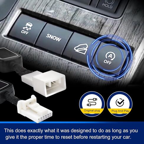 مزيل إيقاف التشغيل التلقائي - أداة حذف/تعطيل الجهاز متوافقة مع كابل نظام المحرك 2020 2021 2022 2023 Toyota Highlander Auto Cancel Stop Start Start Engine in Kuwait