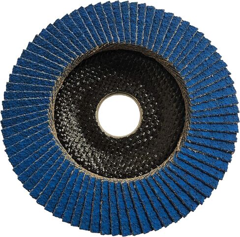 Bullard Abrasives 34096 Zirco-Ceramic متوسطة التحمل، دعامة من الألياف الزجاجية، أقراص Zirco-Ceramic، قرص T29 رفرف، 4-1/2 × 7/8، حبيبة 60، قرص طحن لمطاحن الزوايا (عبوة من 20 قطعة) in Kuwait