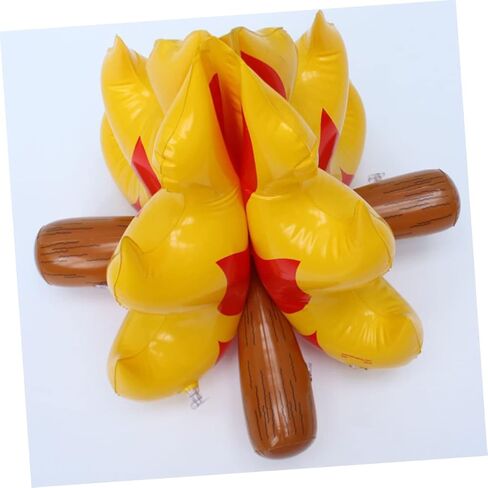 NOLITOY ديكور التخييم قابل للنفخ، نار المخيم، نار المخيم، لهب وهمي، مدفأة مدمجة قابلة للنفخ، دعامة نار المعسكر قابلة لإعادة الاستخدام، قابلة لإعادة الاستخدام، نار اصطناعية قابلة للنفخ in Kuwait