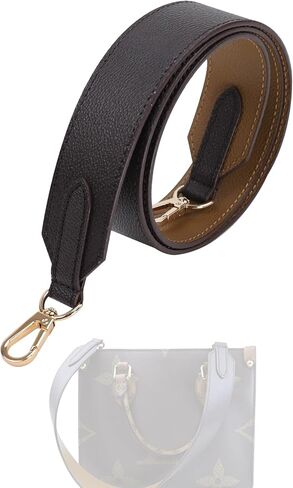 DGAZ Vachetta Leather Crossbody Strap for ONTHEGO bag with Gift Box, Handmade DIY purse strap (1.5 Inch Wide,43.3 Inch Long; Color Blocking (Wide Strap)) in Saudi Arabia
