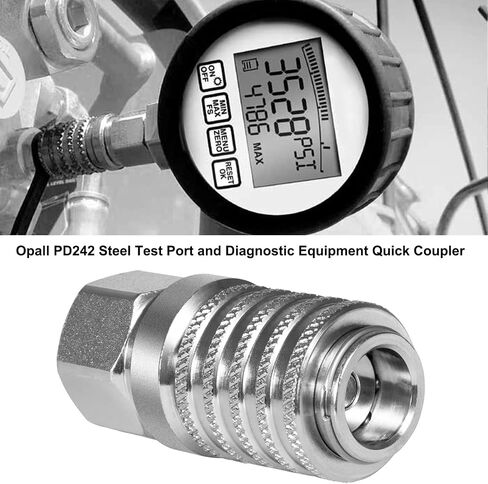 PD222 Test Port and Diagnostic Equipment Quick Couplings (SAE J1502 / ISO 15171-1), Push to Connect - PD Series Couplers,1/8" Body Size, 1/8"-27 NPTF Thread Size, 1.67" Length… in Saudi Arabia