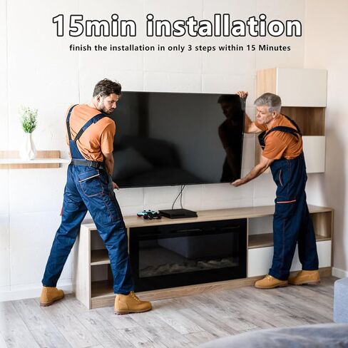 SHTUMEC Tilting TV Wall Mount for Most 32–75 inch TVs up to 165 lbs, Low Profile Wall Mount TV Bracket，Sturdy TV Wall Mount Bracket for Flat or Curved TVs， Max VESA 600×400 mm, Can tilt 15 °. in Kuwait