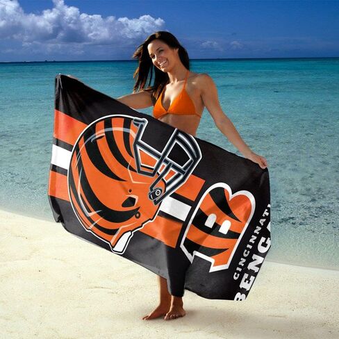 WinCraft NFL Cincinnati Bengals Beach Towel 150x75cm in Saudi Arabia