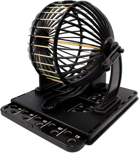 Ampersand Shops Classic Bingo Cage Game Set Complete with Balls and Cards in Saudi Arabia