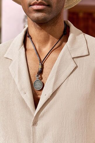 طقم قمصان وشورتات رجالية مكونة من قطعتين بأكمام قصيرة وأزرار سفلية، قميص كوبي صيفي للشاطئ in Kuwait