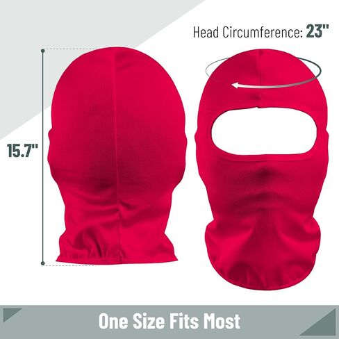 UNCO- Balaclava Face Mask, Black Ski Mask for Men & Women, Full Face Mask in Kuwait