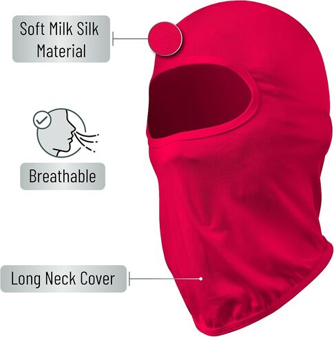 UNCO- Balaclava Face Mask, Black Ski Mask for Men & Women, Full Face Mask in Kuwait