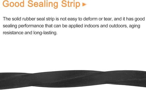 لفائف مطاط النيوبرين من uxcell مقاس 1/4 بوصة طول × 0.2 بوصة عرض × 11.5 بوصة طول شريط ختم مطاطي صلب من أجل الحشية والحرف اليدوية والوسادات والأختام والحماية in Kuwait