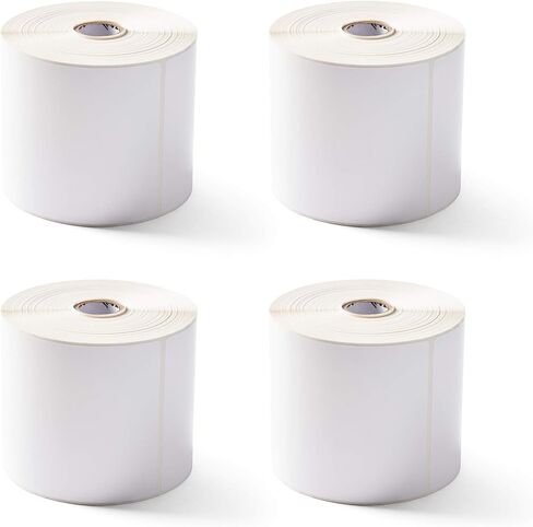 Zebra 4 x 6 in Thermal Transfer Polyester Labels Z-Ultimate 3000T Permanent Adhesive Shipping Labels 1 in Core 4 rolls 10031647SP in Saudi Arabia